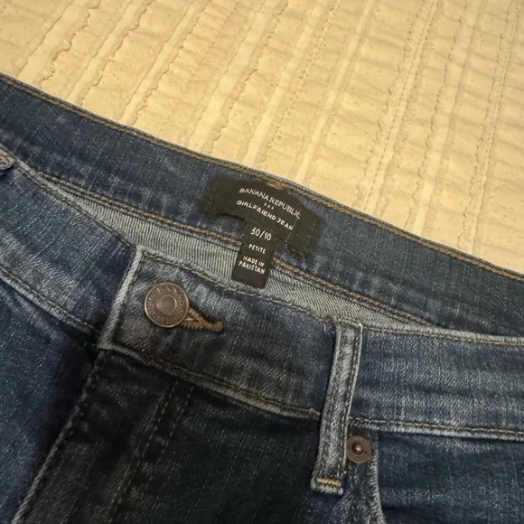 Banana Republic Dark Blue Girlfriend Jeans - Picture 3 of 6